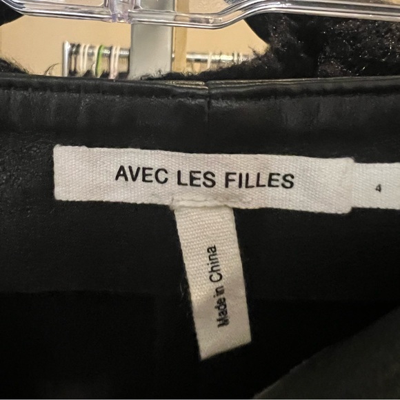NWT Avec Les Filles Leather Skirt, Sz 4 - Picture 8 of 8
